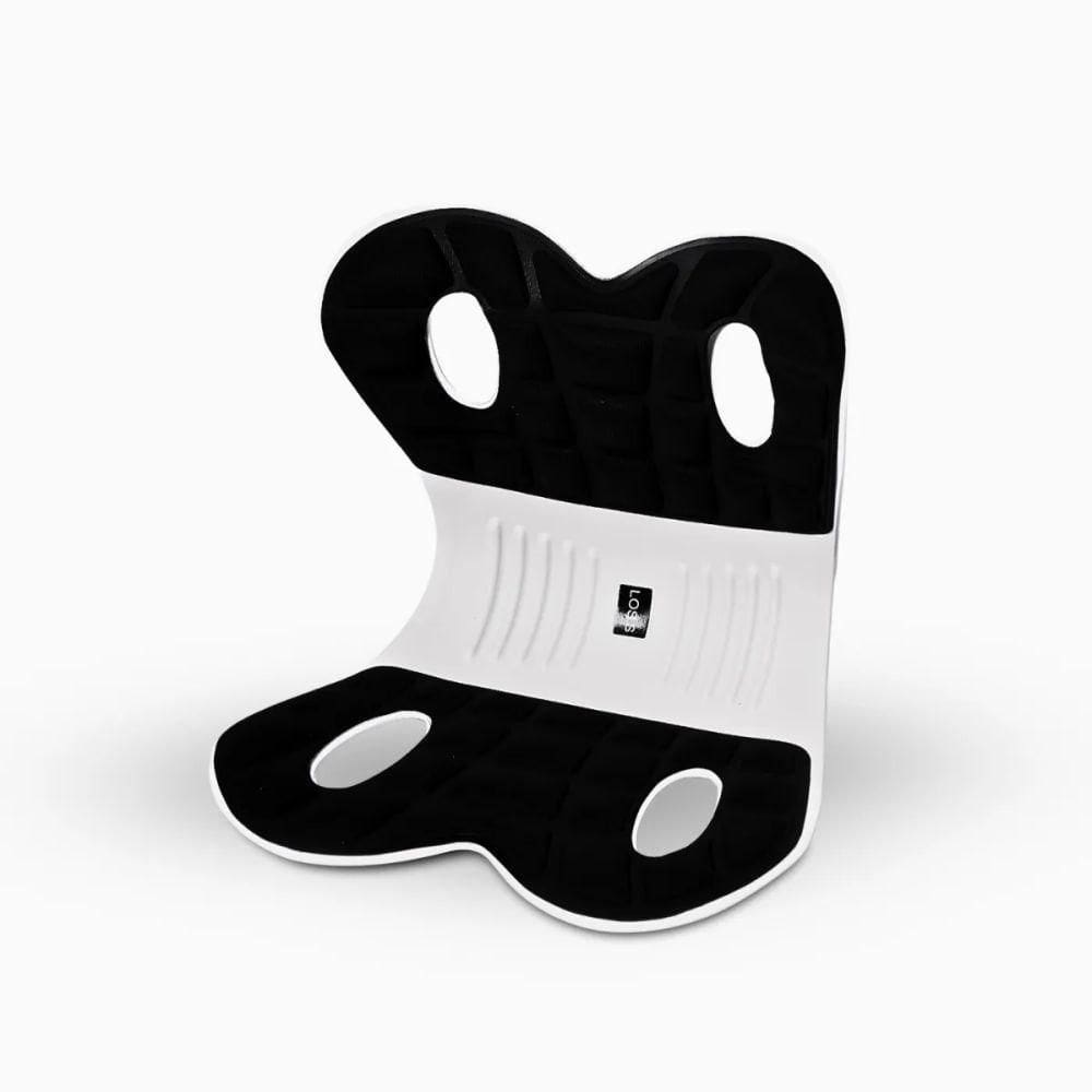 Almofada De Apoio Lombar Cadeira Correção De Coluna - Conforto E Postura Em Qualquer Lugar M - Preta