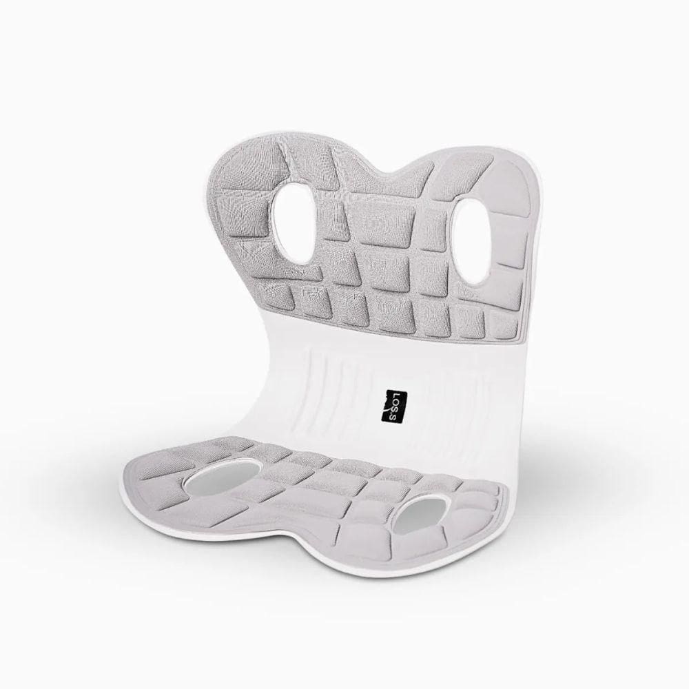 Almofada De Apoio Lombar Cadeira Correção De Coluna - Conforto E Postura Em Qualquer Lugar M - Cinza