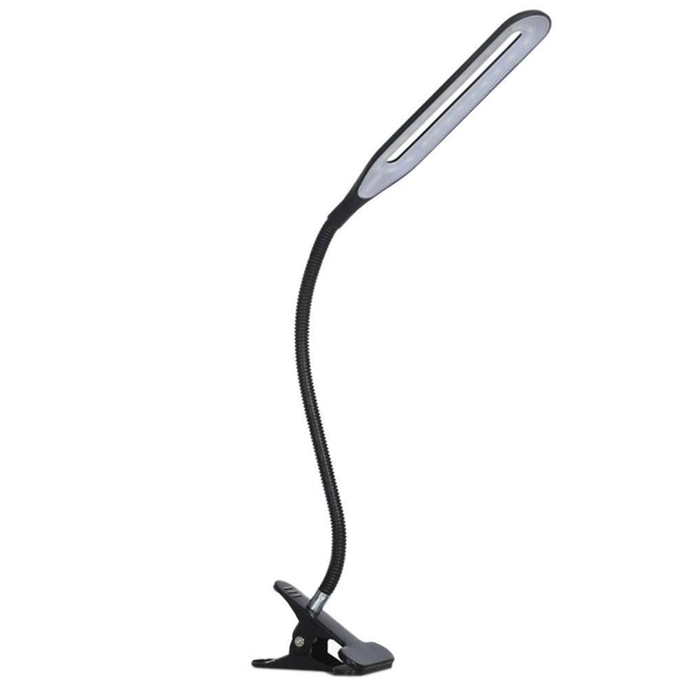Luminária Led Mesa Alto Brilho Portátil Presilha Usb Notebook Leitura Preto