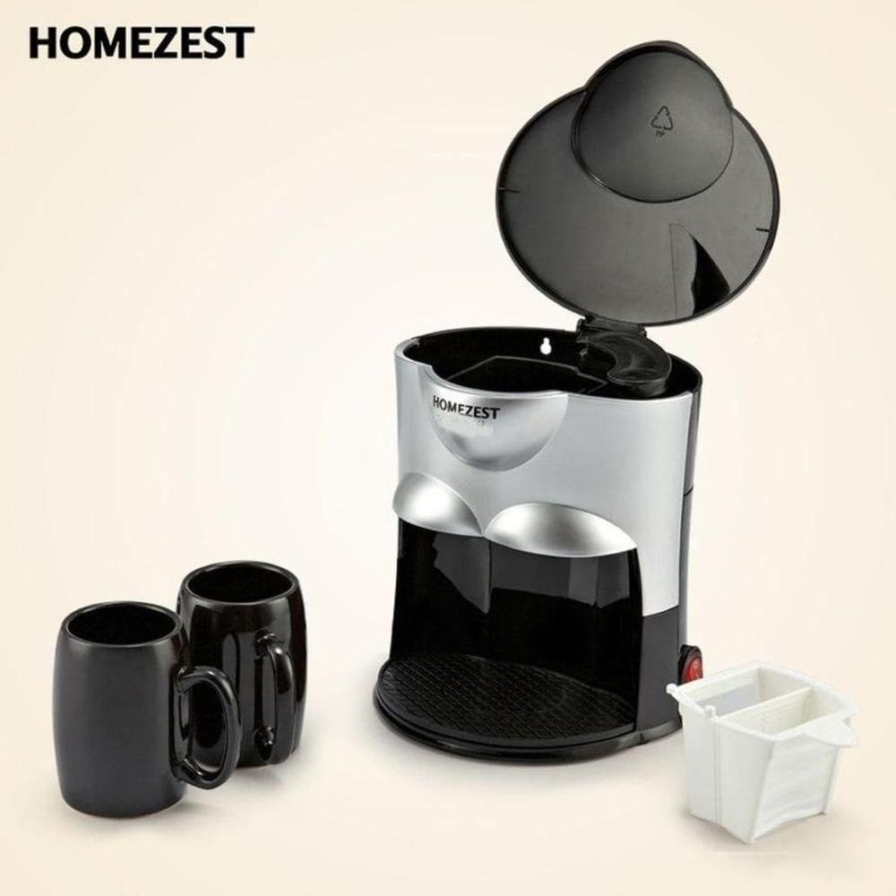 Cafeteira Homezest 2 Copos 300ml – Compacta, Prática E Elegante (110V)