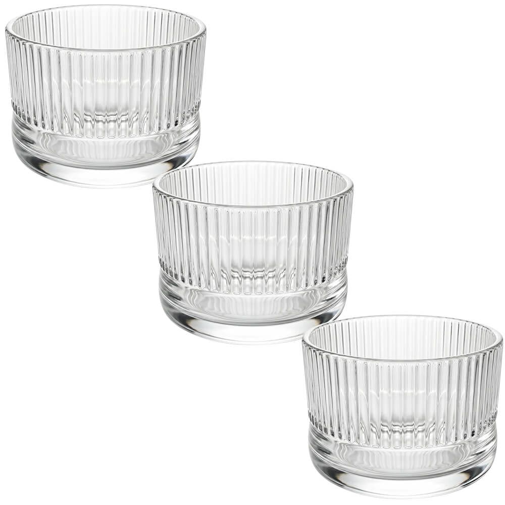 Conjunto de Tigelas de Sobremesa Regent de Vidro 200ml 3 Peças - Casambiente