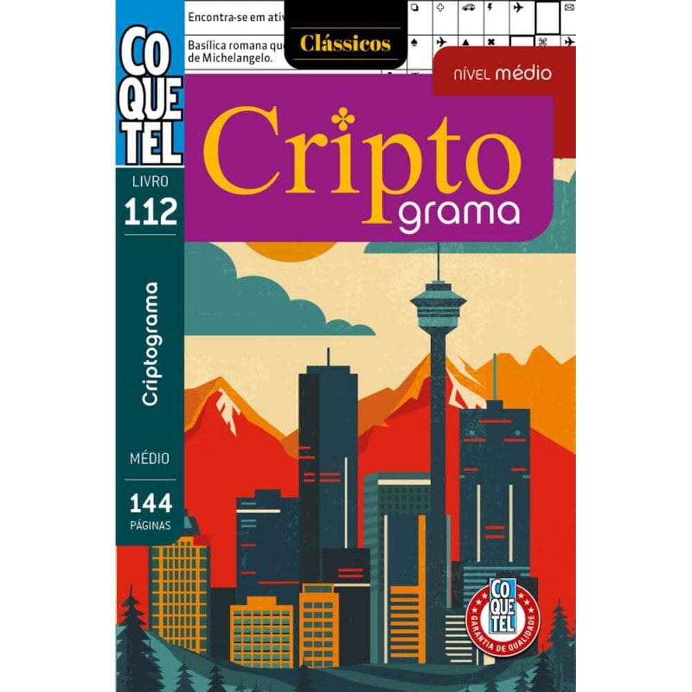 Livro Coquetel Palavras Criptograma 112