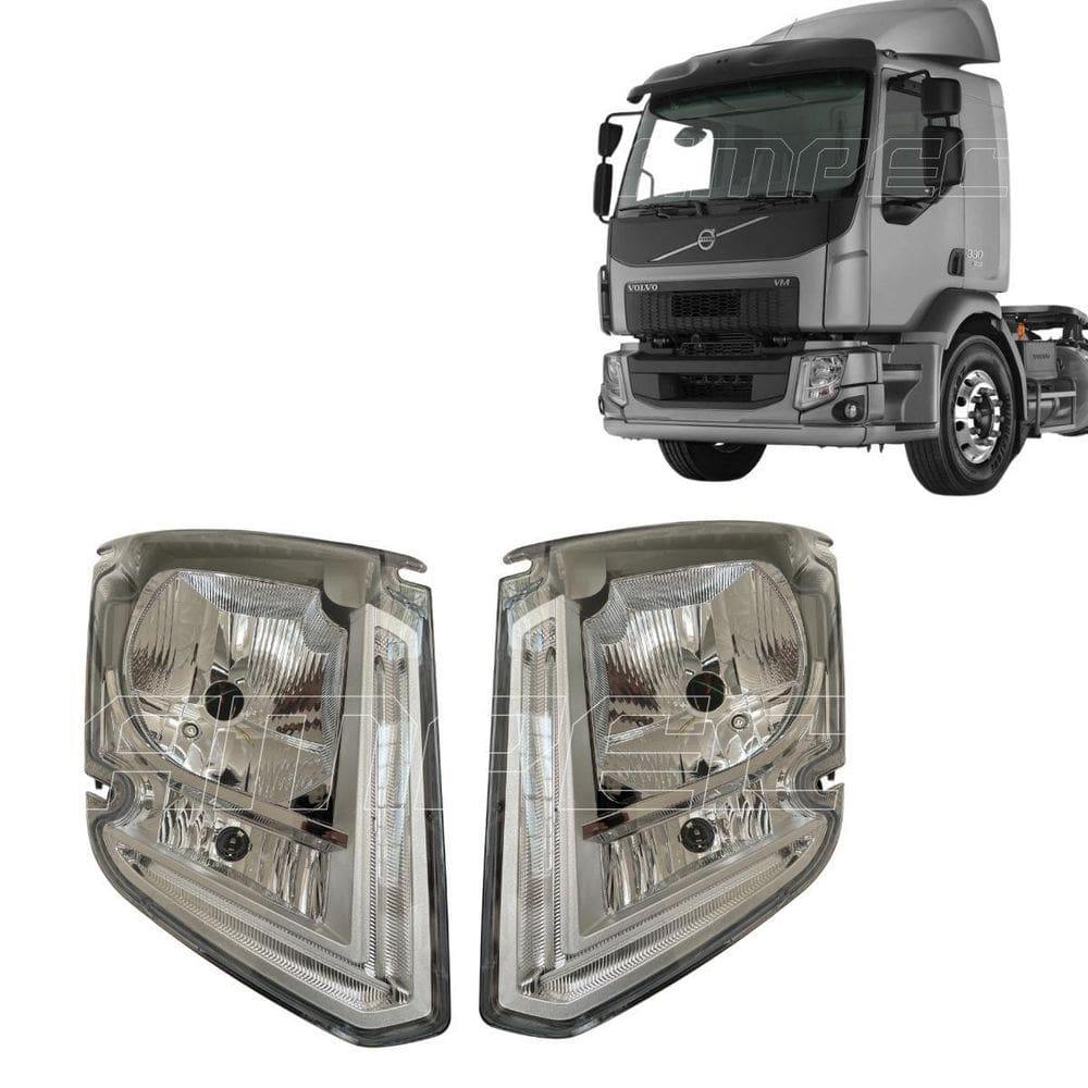 Par Farol Volvo Vm 270 330 Após 2015 Com Led