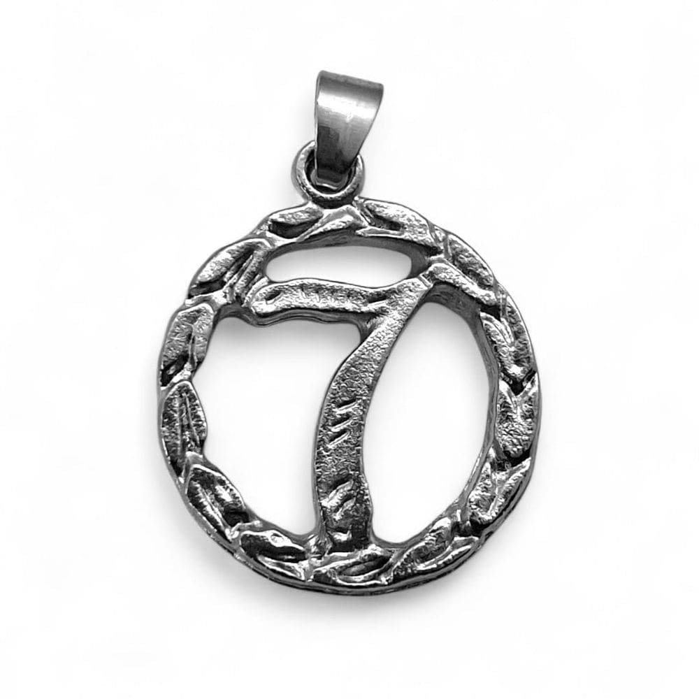 Kit 12 Pingente 7 Linhas Prata Detalhado Proteção Espiritual