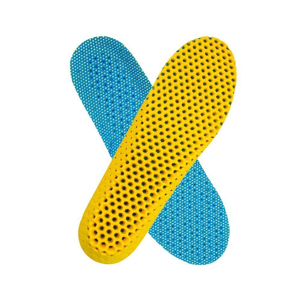 Palmilha Ortopedica Anatomica Respiravel Espuma De Memoria Colmeia - Confortável E Leve