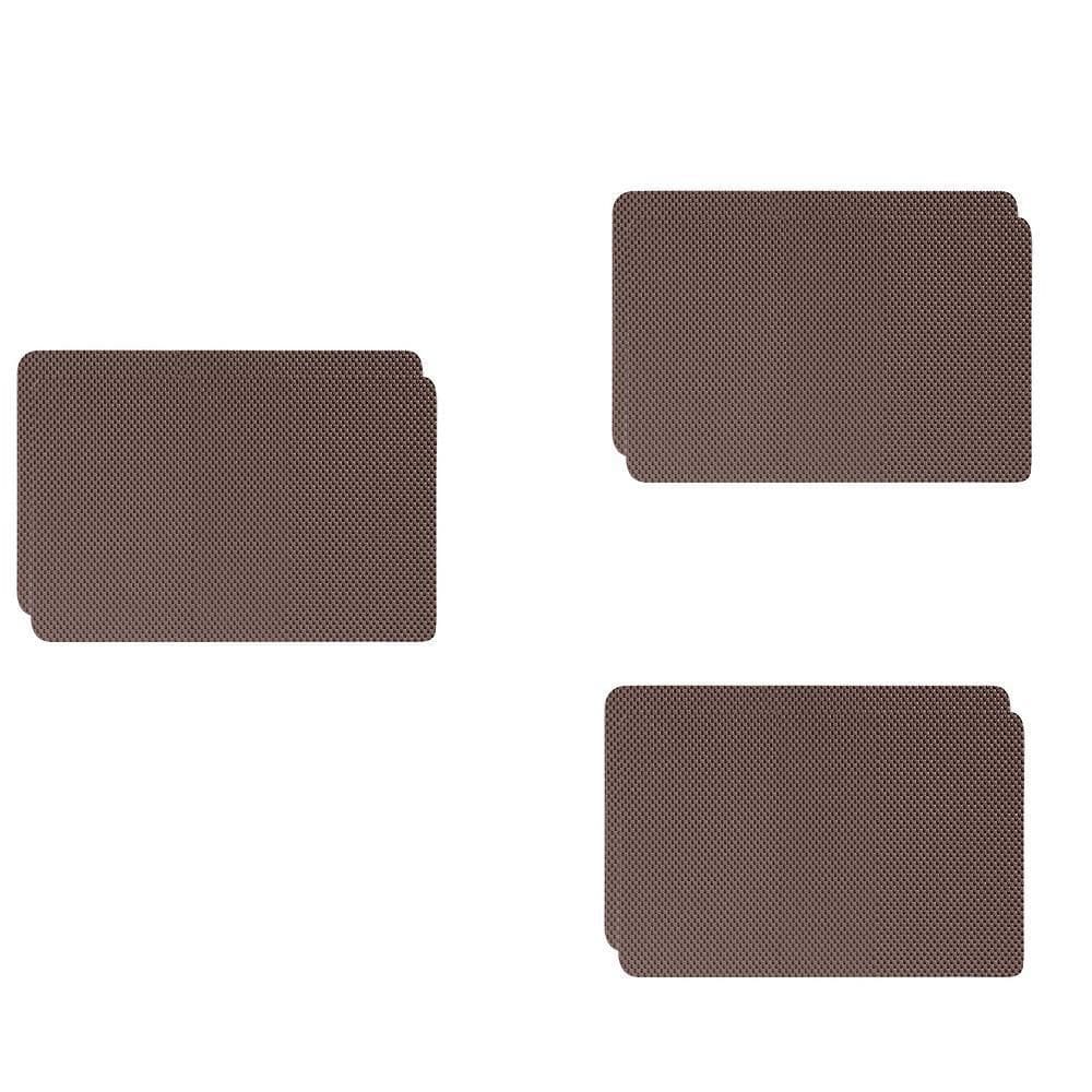 Jogo Americano Antiderrapante  Chocolate  6 Peças