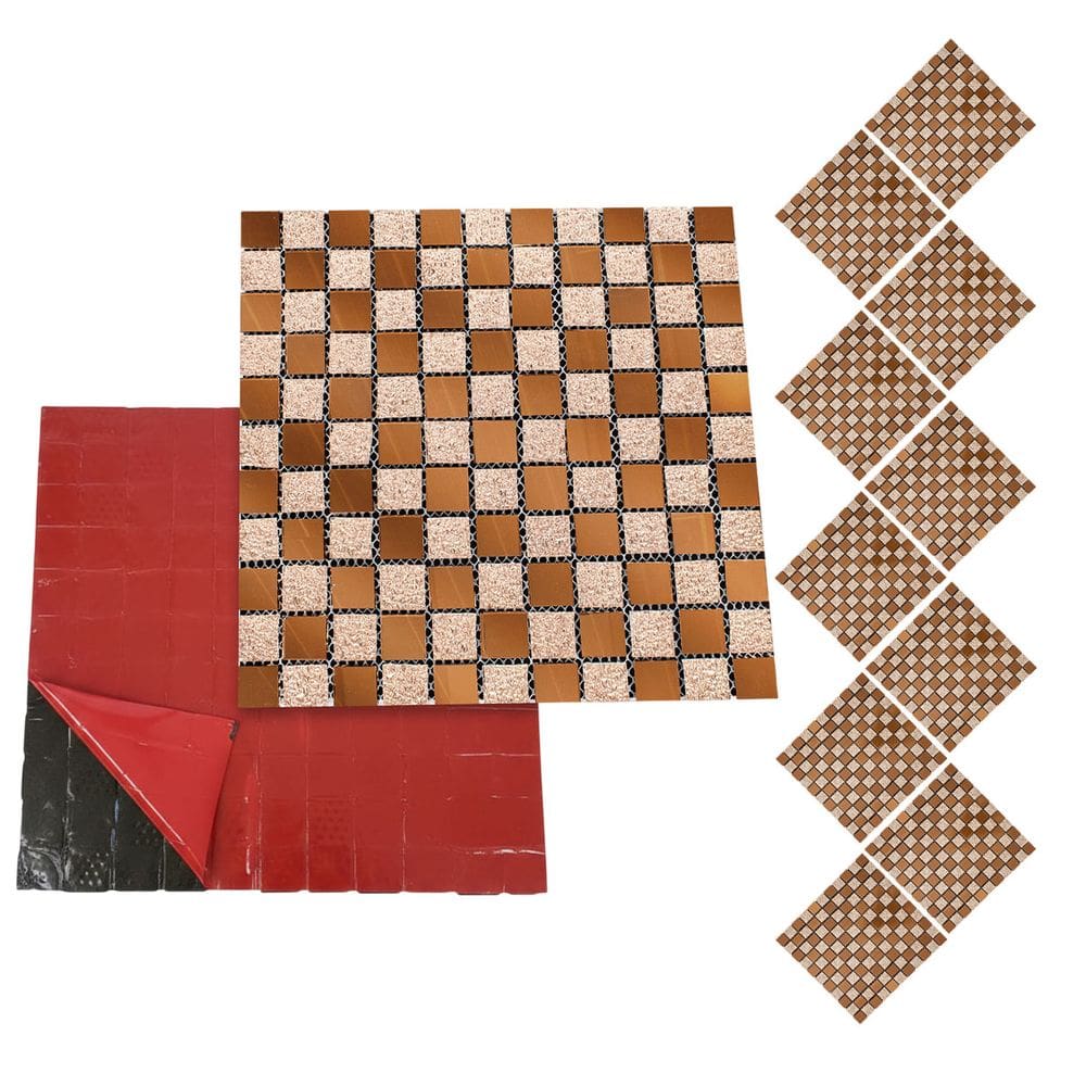 Pastilha De Vidro Autocolante Kit 10 Uni Parede Cozinha Banheiro  Decorativa Facil Aplicacao Moderna Reforma Requintado