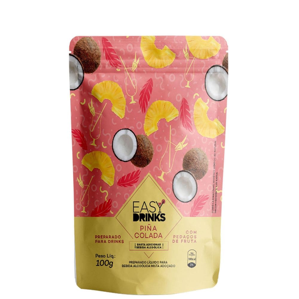Sachê Com Frutas   Pinã Colada Easy Drinks 100G