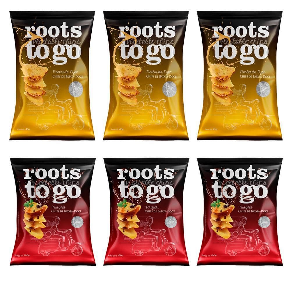 Kit Com 6Un Roots To Go Mostarda Dijon E Teriyaki 45G