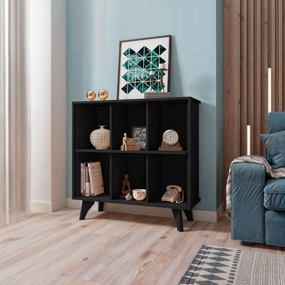 Aparador Organizador Panama Preto - RV Móveis