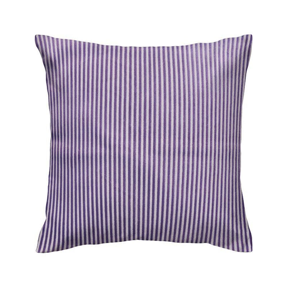 Capa De Almofada Vivain Listrado Tecido Veludo Roxo