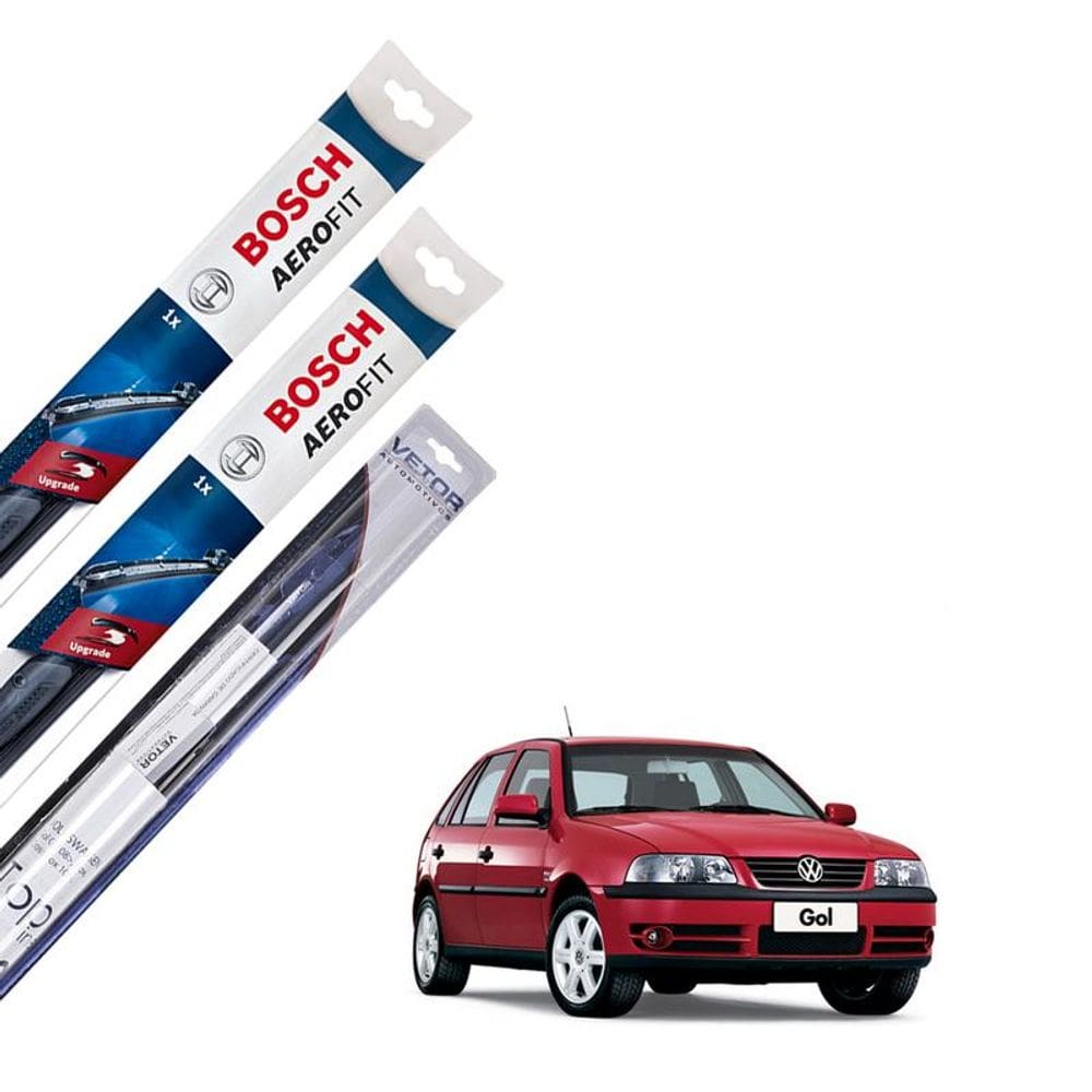 Limpador Parabrisa Dianteiro E Traseiro Gol G3 2002 2003 04