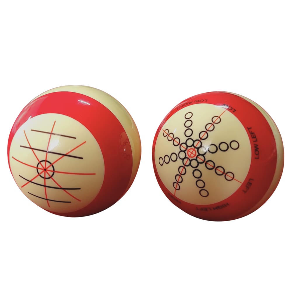 Bola treino Bilhar Sinuca Pontos Linhas Profissional 57 mm