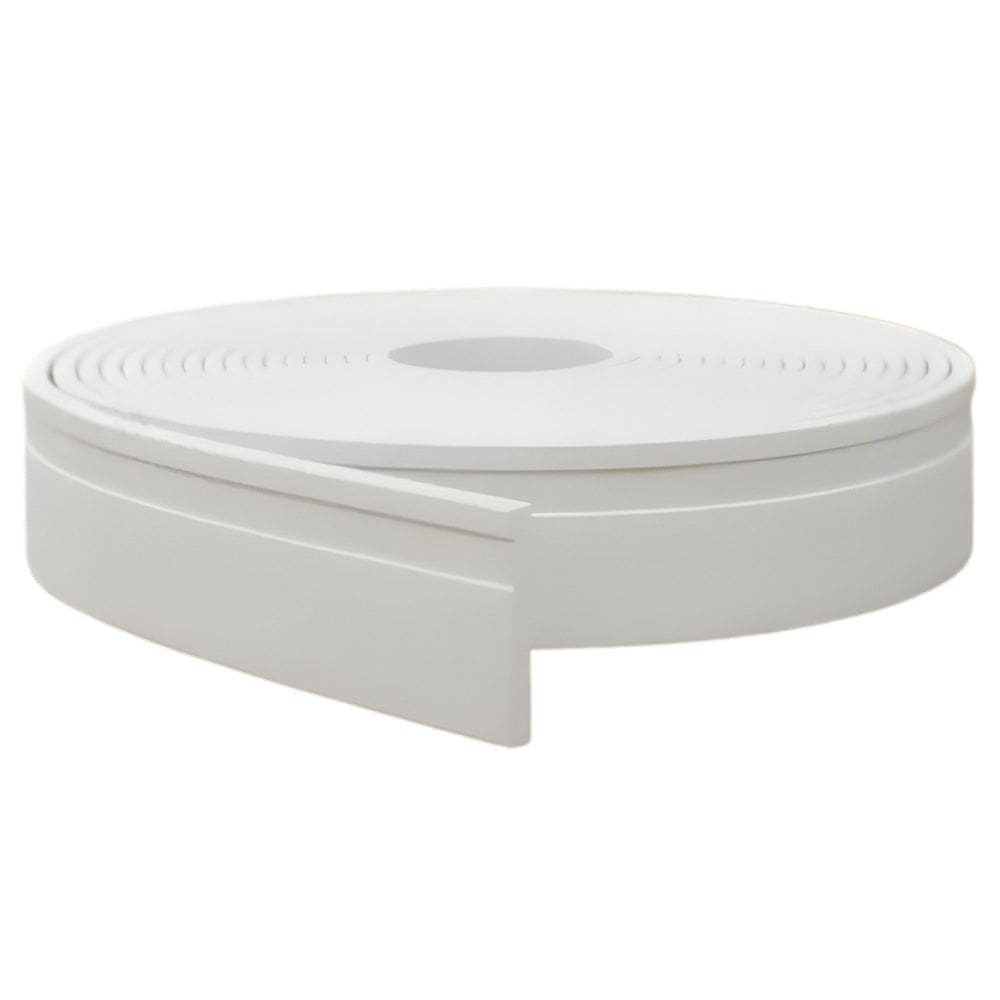 Rodapé Autocolante E.v.a Flexível 7x1,0cm 10 Metros - caixa com 10 Unidade - Branco
