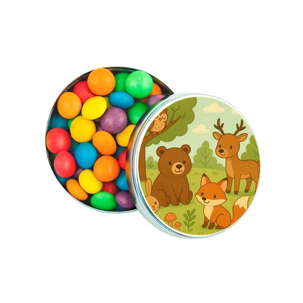 Kit 30 Latinhas Lembrancinhas Animais da Floresta