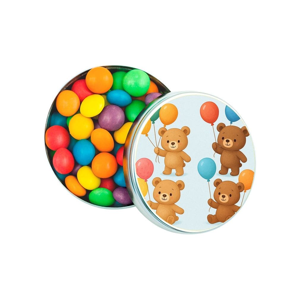 Kit 30 Latinhas Lembrancinhas Ursinhos com Balões