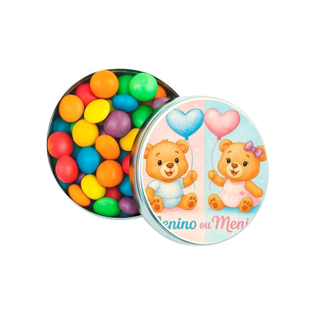 Kit 30 Latinhas Lembrancinhas Chá de Revelação