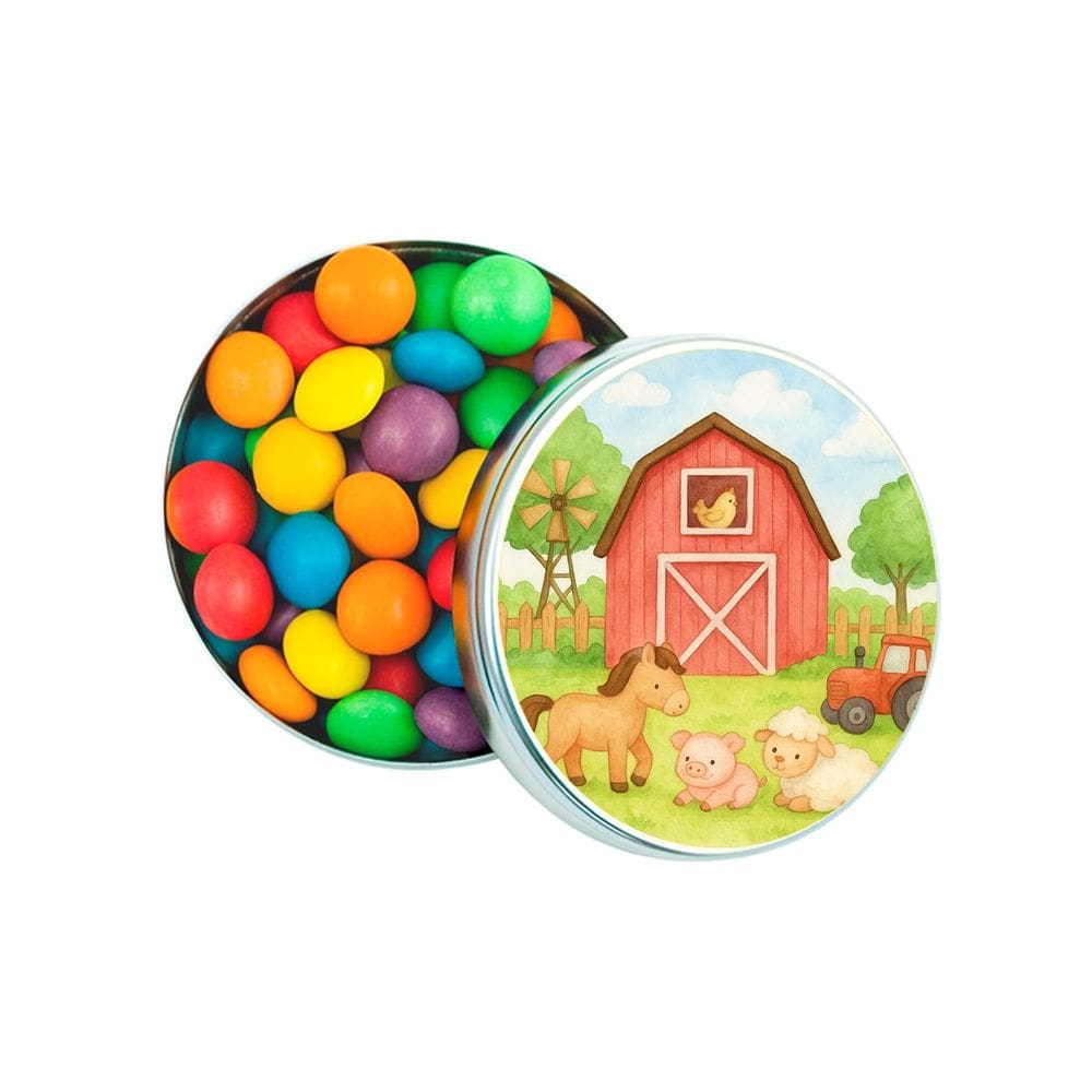 Kit 30 Latinhas Lembrancinhas Fazendinha Aquarela