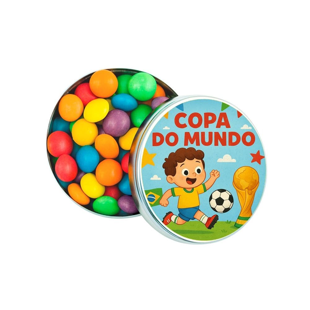 Kit 30 Latinhas Lembrancinhas Copa do Mundo