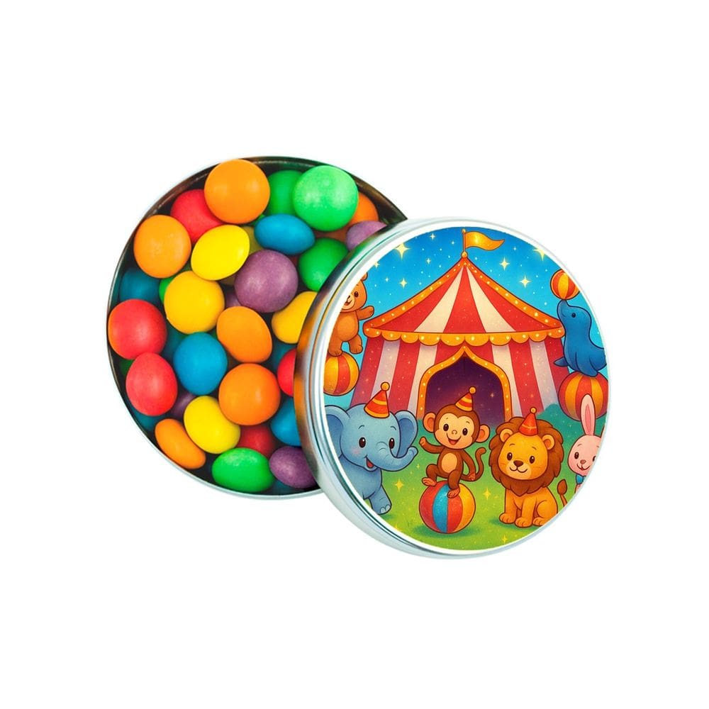 Kit 30 Latinhas Lembrancinhas Circo Encantado