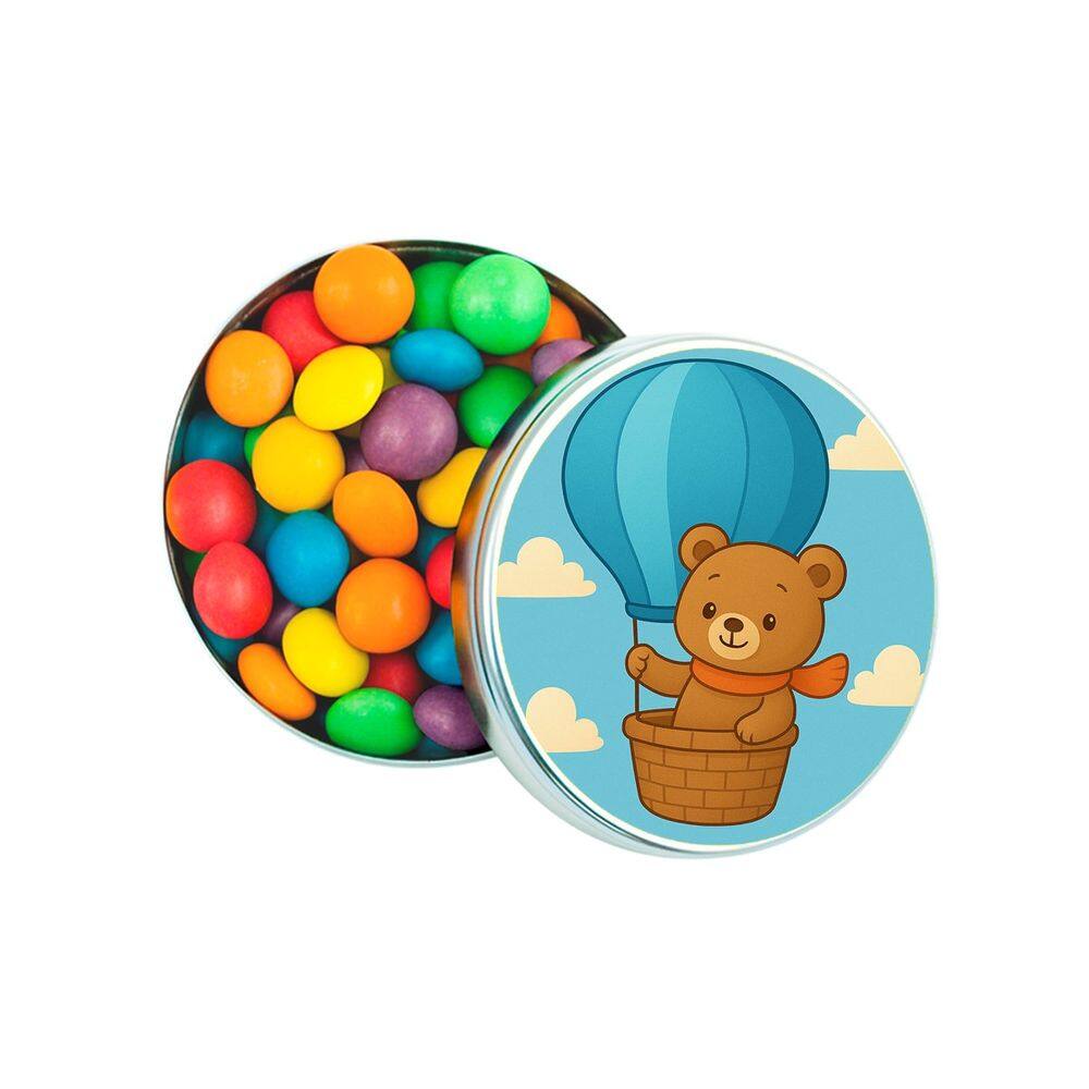 Kit 30 Latinhas Lembrancinhas Ursinho Baloeiro