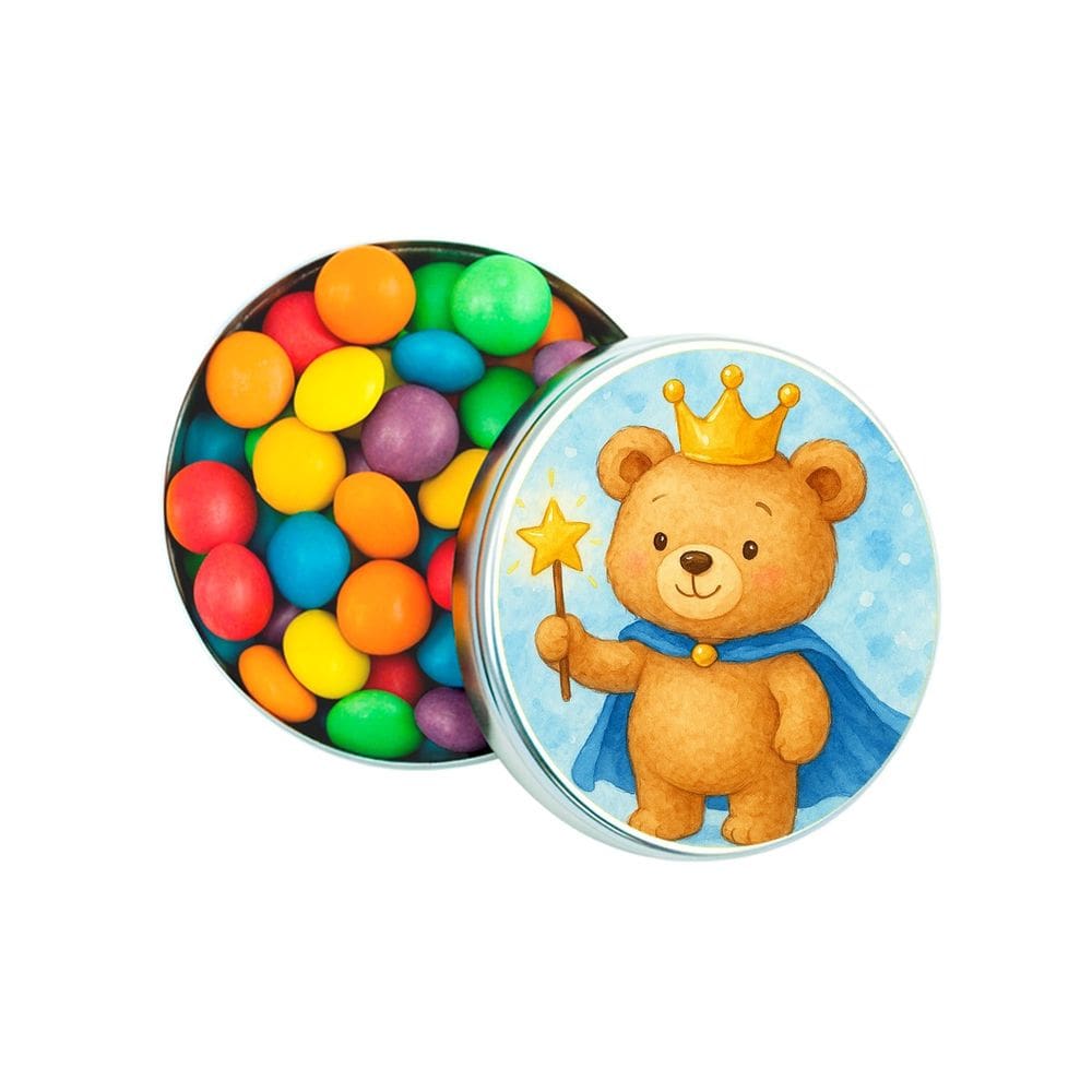 Kit 30 Latinhas Lembrancinhas Ursinho Príncipe