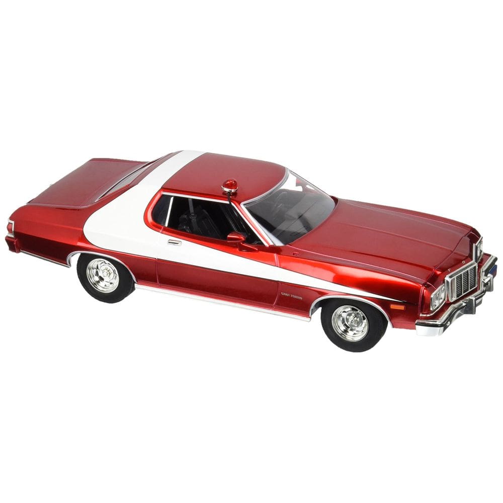 Carro Diecast Greenlight Ford Gran Torino 1:18 Cromado Vermelho