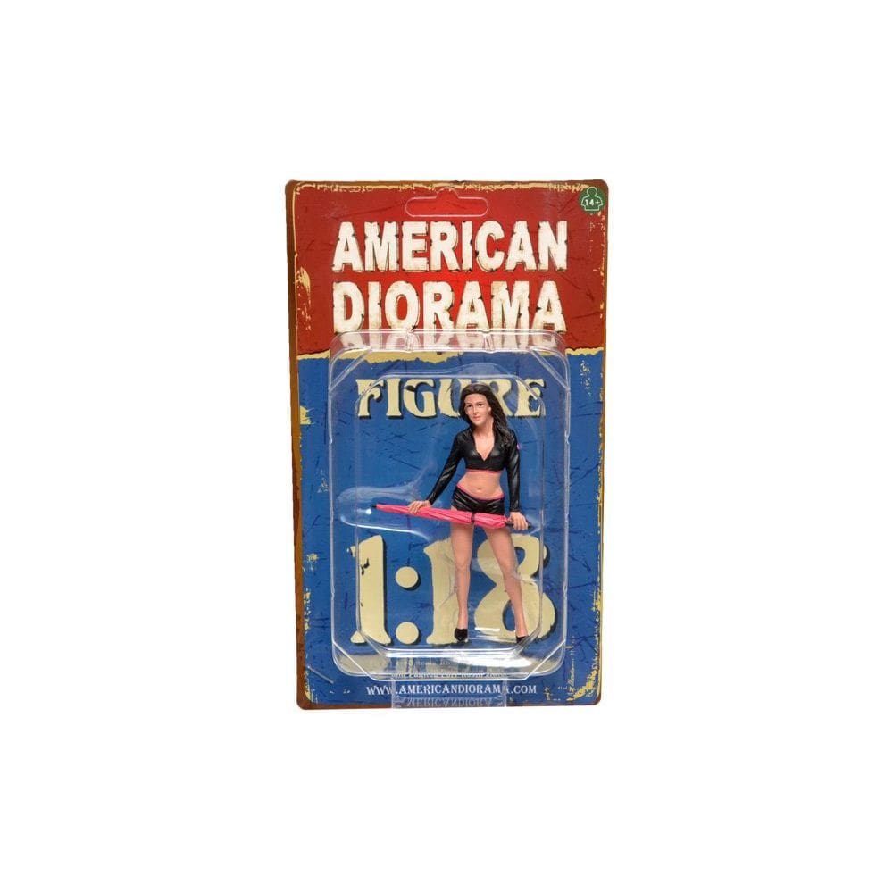 Figura Umbrella Girl I para modelos em escala 1:18 American Diorama