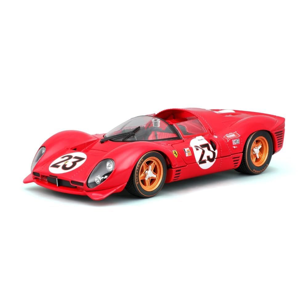 Modelo de carro fundido sob pressão Bburago Racing Ferrari 330 P4 escala 1:24