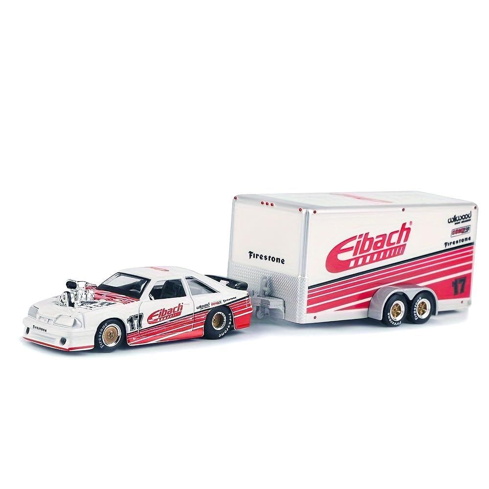 Modelo de carro Maisto 1993 SVT Cobra #17 com trailer 1/64