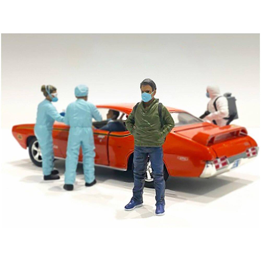 Estatueta American Diorama Hazmat Crew V para modelos em escala 1/24