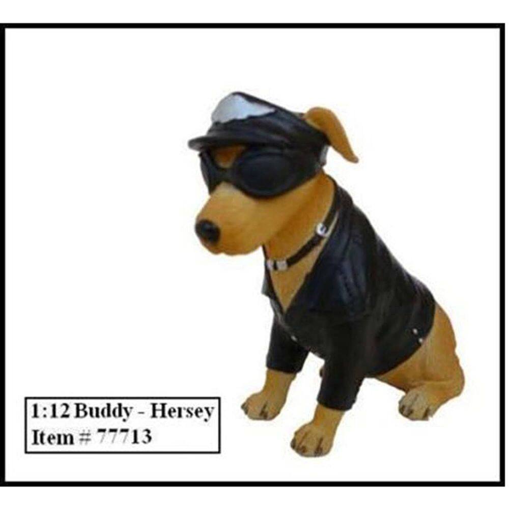 Figura American Diorama Biker`s Dog Buddy Hersey para 1:12