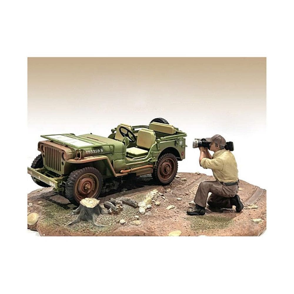 Figura Mecânico 4X4 American Diorama Escala 1/18