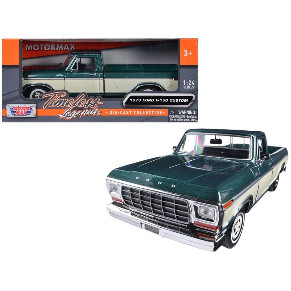 Modelo de carro fundido sob pressão Motormax 1979 Ford F-150 Picape 1:24