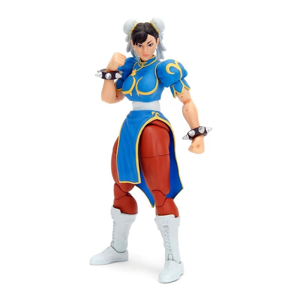 Boneco de ação Jada Street Fighter II Chun Li de 6 polegadas