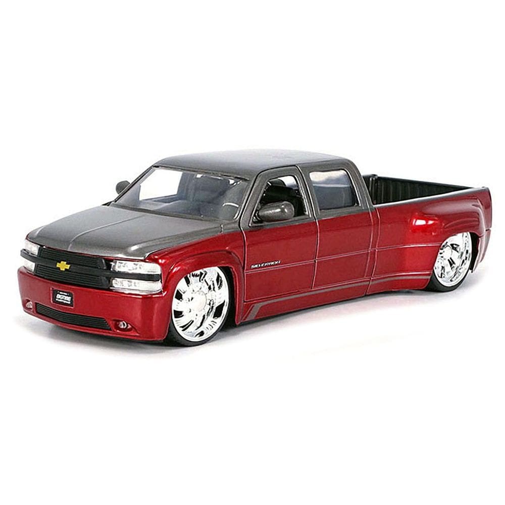 Caminhão Diecast Jada 1999 Chevy Silverado Dually 1:24