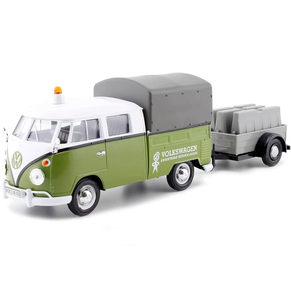 Modelo de carro moldado sob pressão Motormax 79676 Volkswagen T1 Pickup 1/24