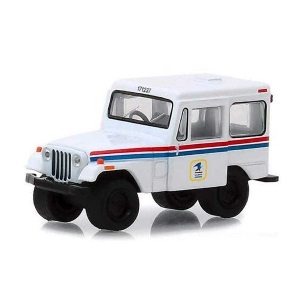 Modelo de carro fundido sob pressão Greenlight 1971 Jeep DJ-5 branco 1/64