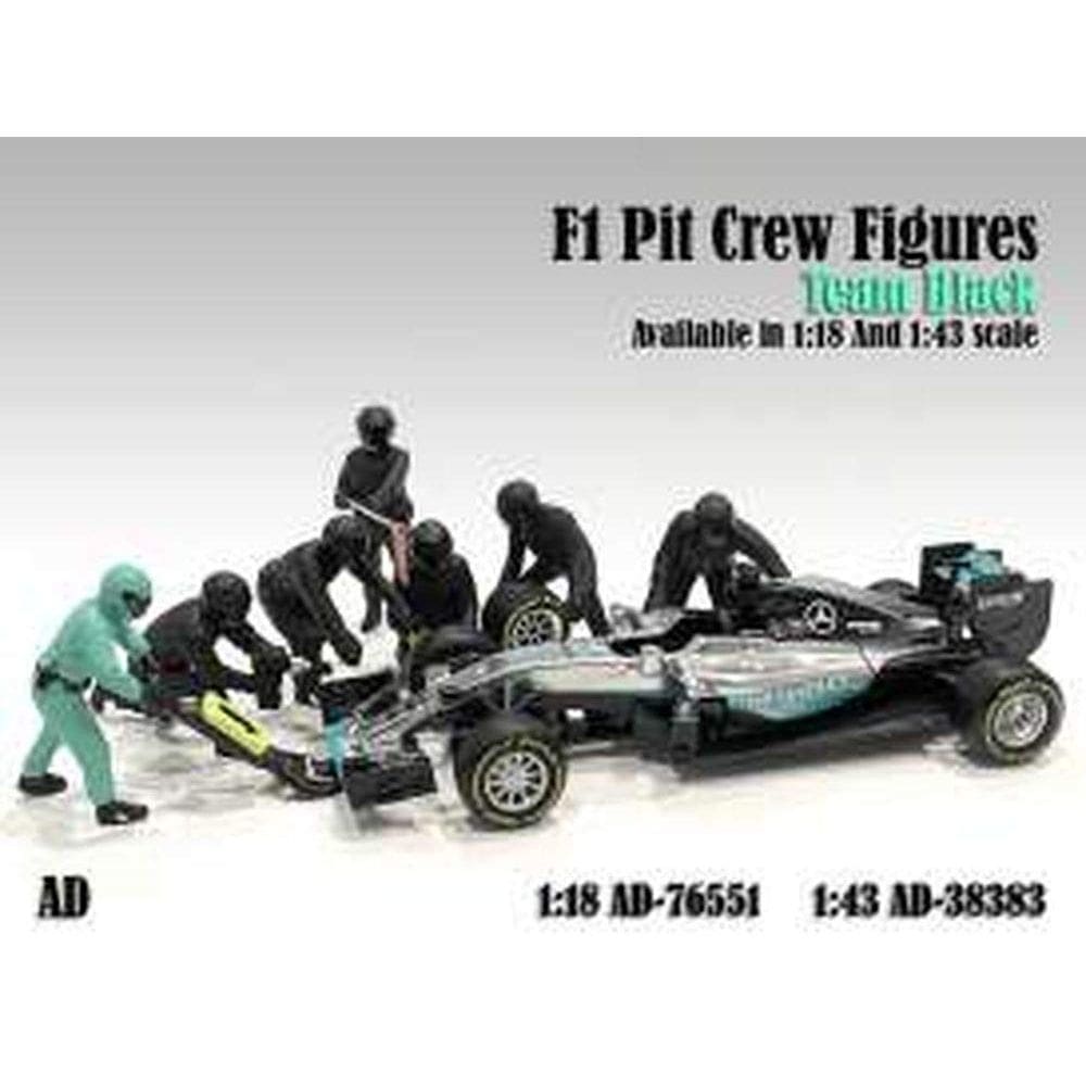Conjunto de Figuras American Diorama Equipe de Pit Stop F1 7pcs 1/43