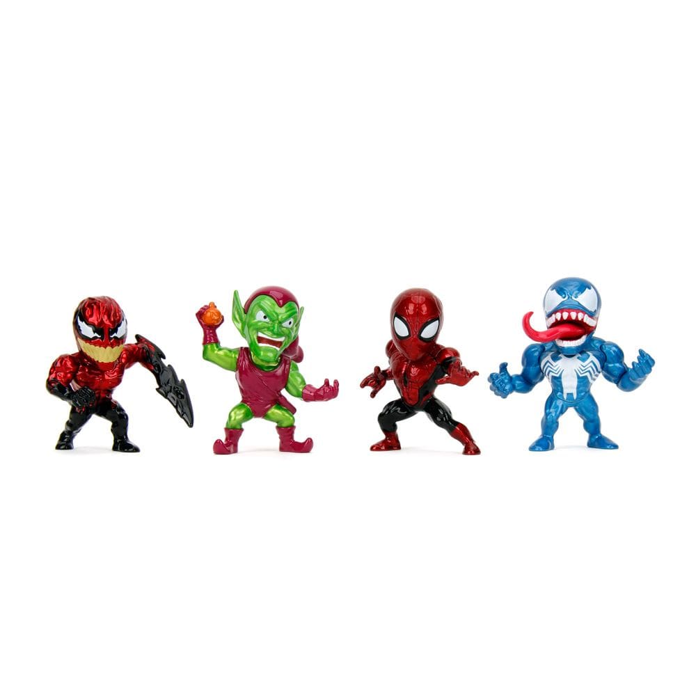 Jada Metalfigs Homem-Aranha Pacote com 4 Figuras Colecionáveis de 6,5 cm