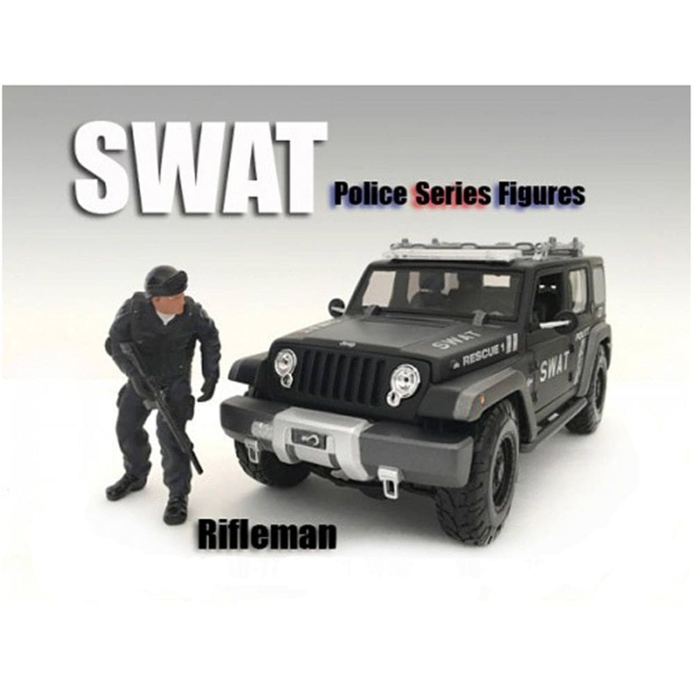 Figura American Diorama SWAT Team Rifleman 1:24 Escala 7,5 cm