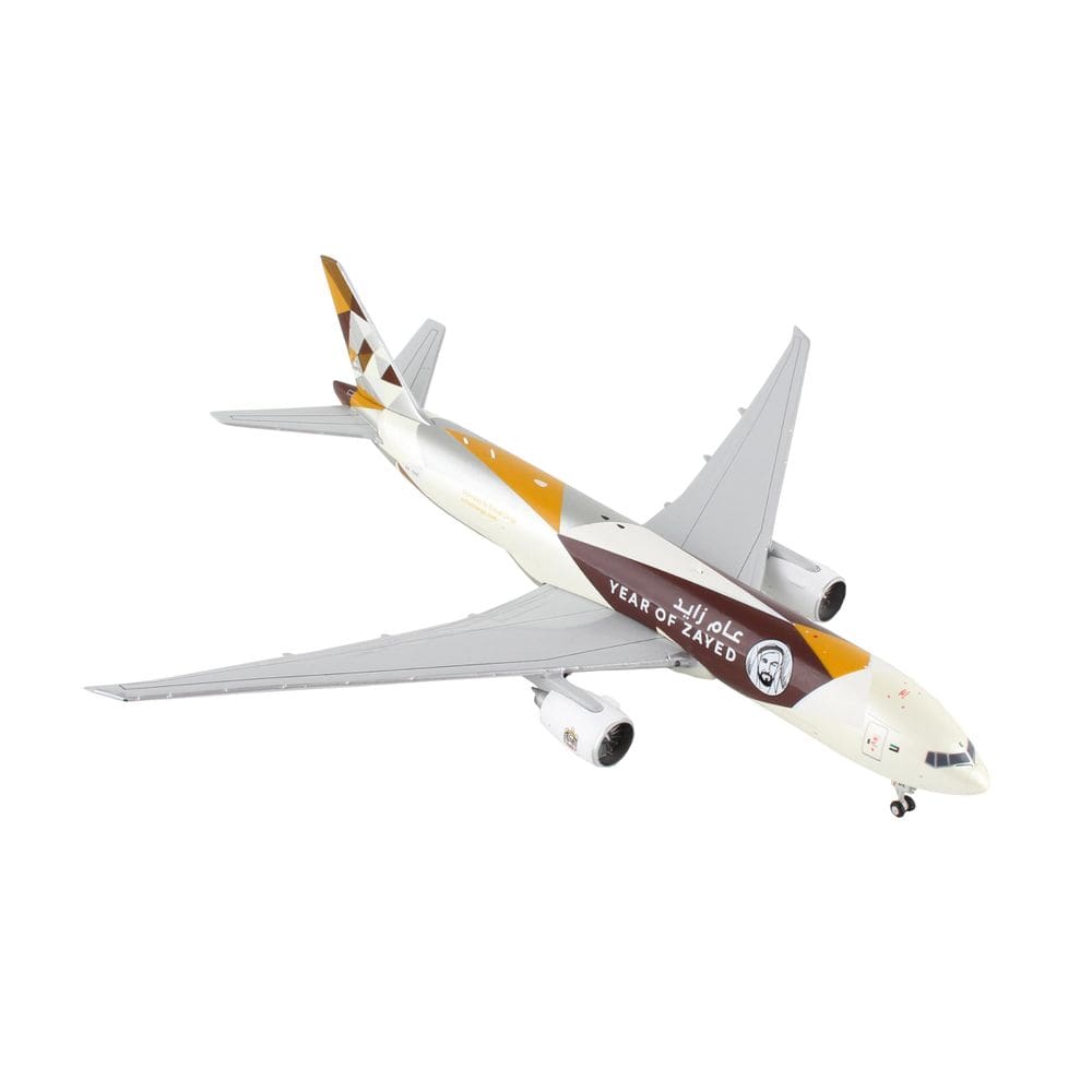 Avião GeminiJets Boeing 777F Etihad Cargo 1/400 fundido sob pressão