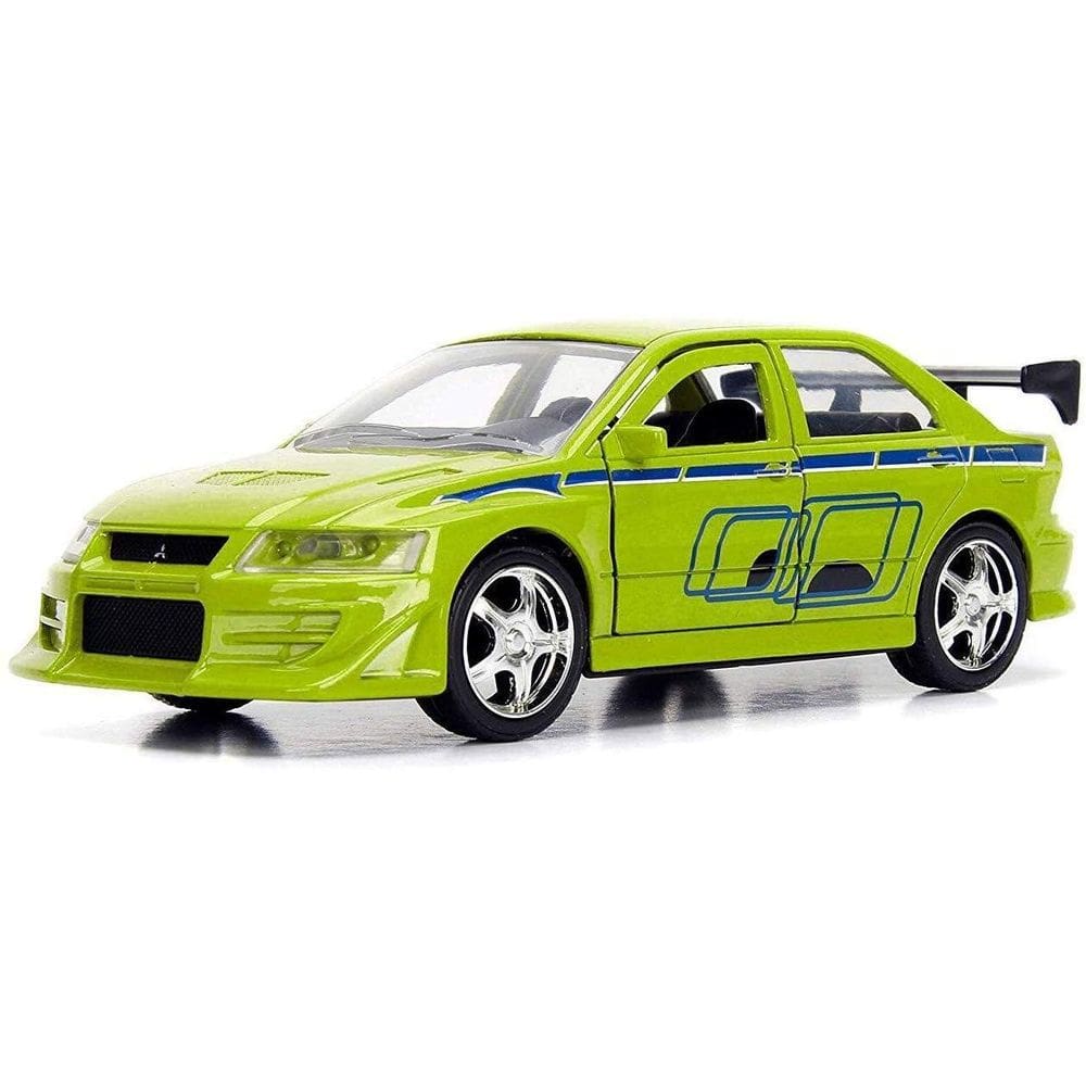 Carro fundido sob pressão Jada Toys Fast & Furious 1:32 Brian`s 2002 Mitsubishi Lancer Evo