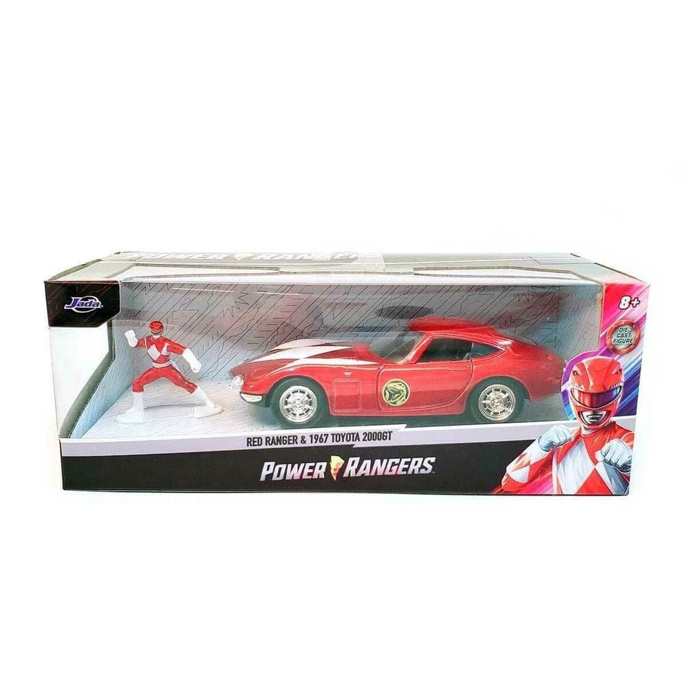 Carro e boneco fundidos sob pressão Jada Toys Power Rangers 1967 Toyota