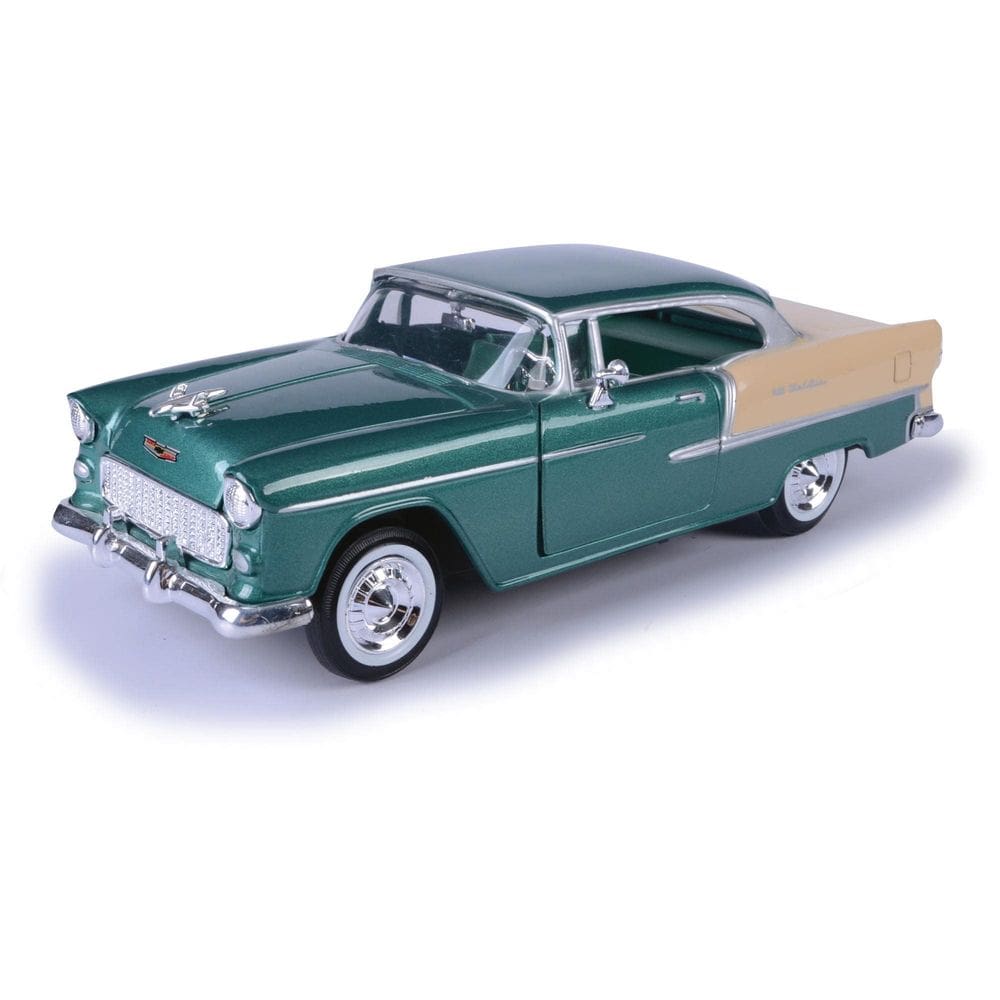 Carro de brinquedo modelo Diecast Motormax 1955 Chevy Bel Air 1/24