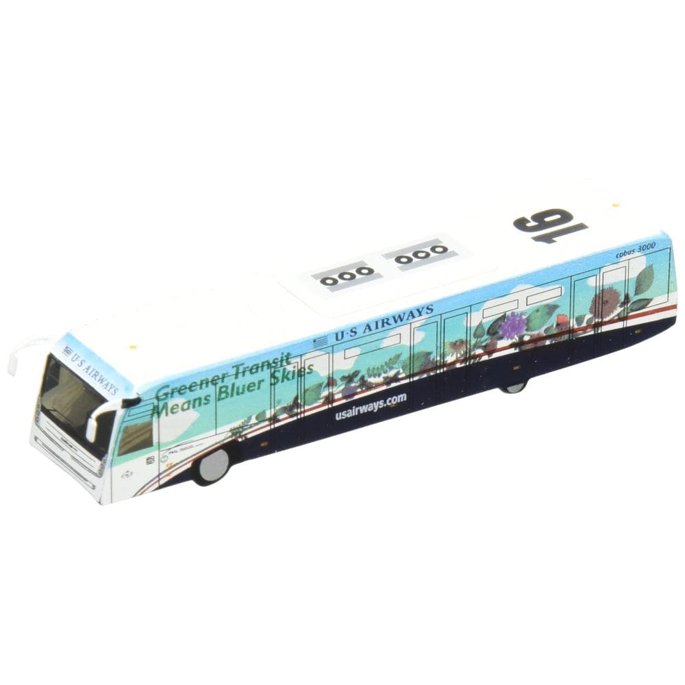 Acessório de aeroporto Gemini200 US Airways Cobus 3000 Bus (pacote com 2)