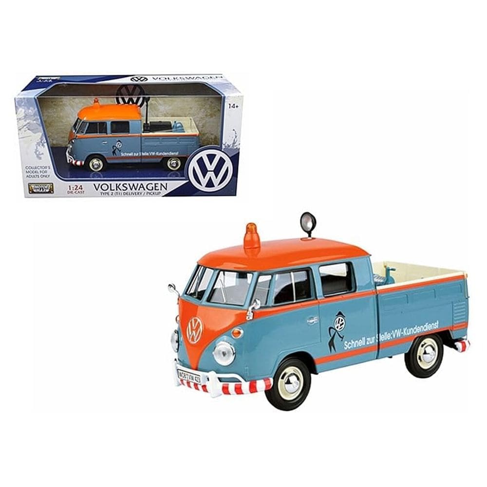 Modelo de carro fundido sob pressão Volkswagen Tipo 2 (T1) Entrega 1/24