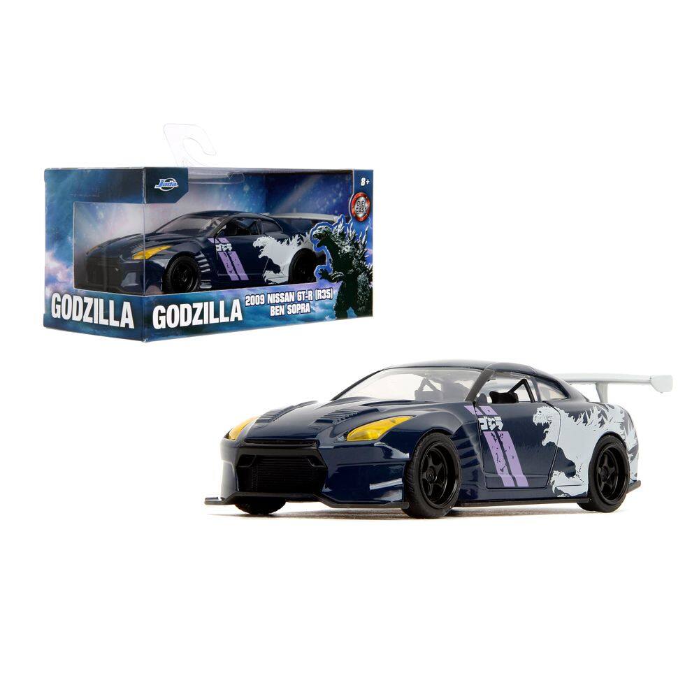 Carro fundido sob pressão Jada Hollywood Rides 1:32 2009 Nissan GT-R (R35)