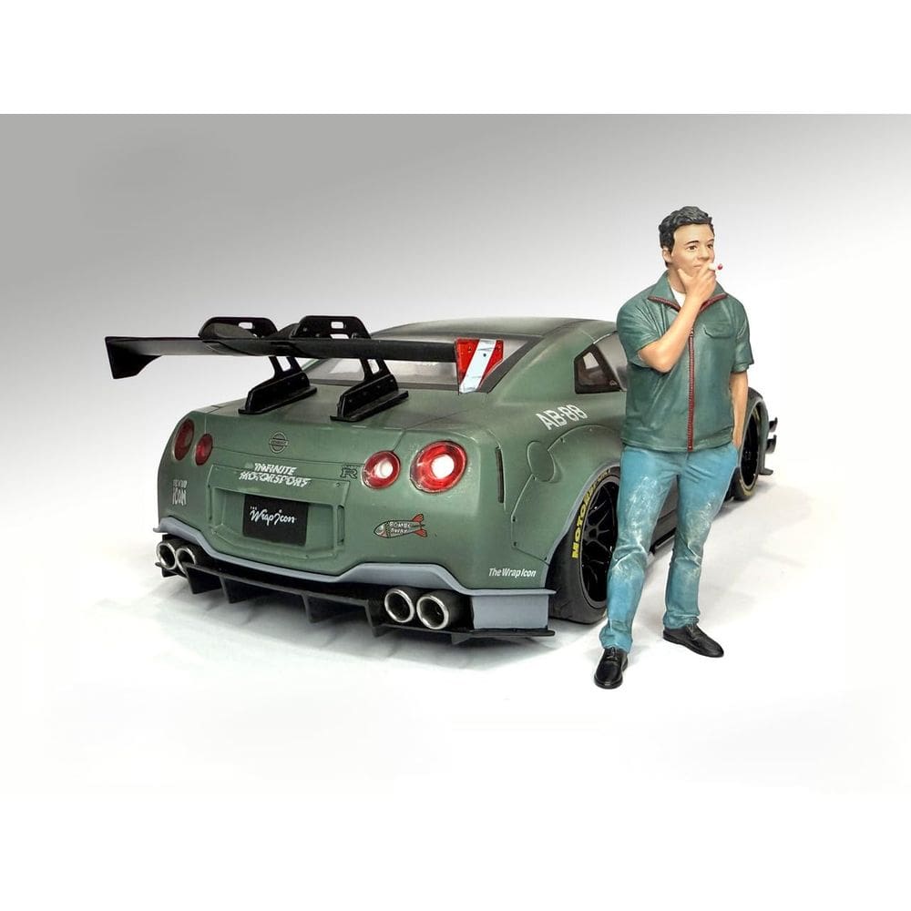 Figura American Diorama Top Tuners #3 para modelos em escala 1/18