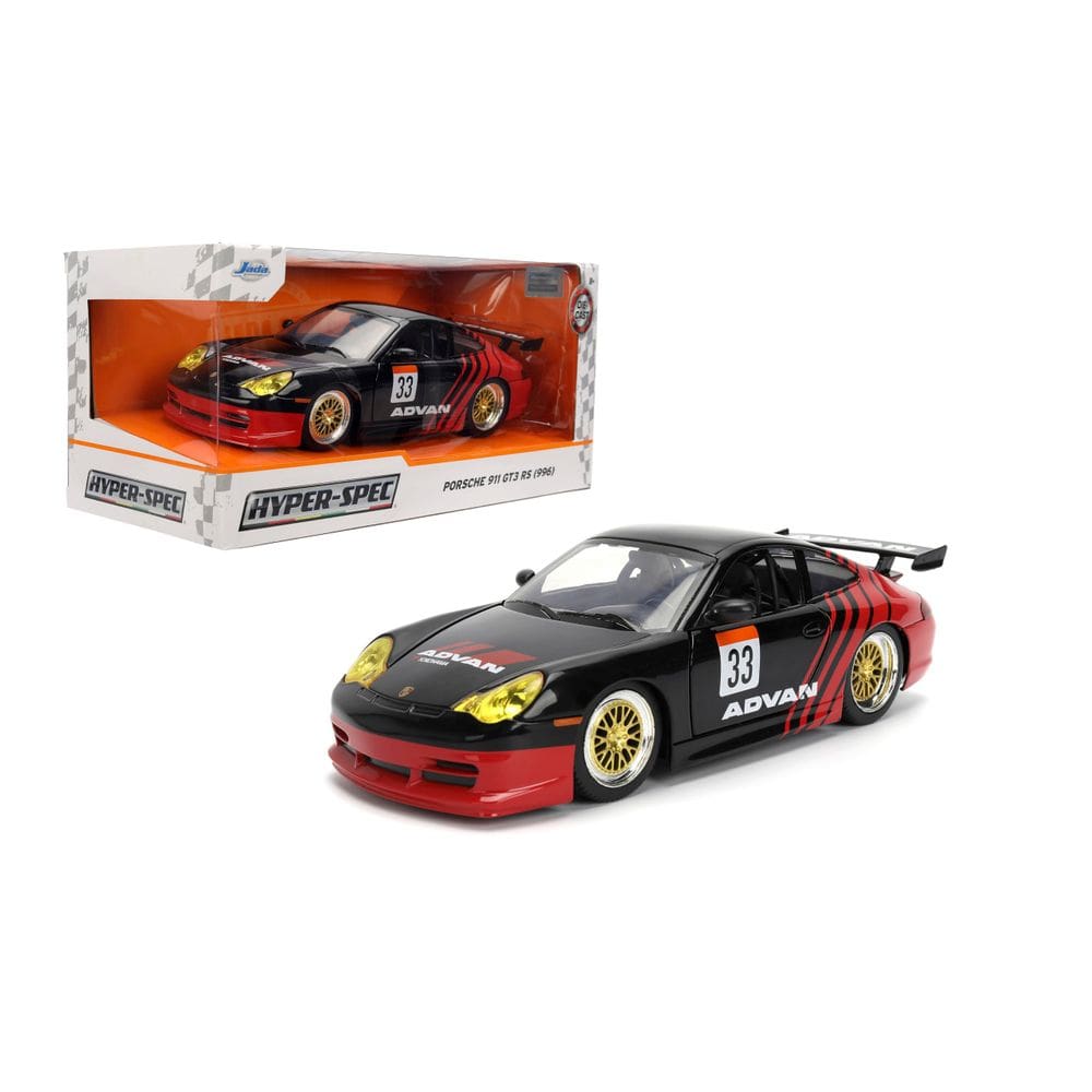 Carro fundido sob pressão Jada Toys Hyper-Spec 1:24 Porsche 911 GT3 RS (996)